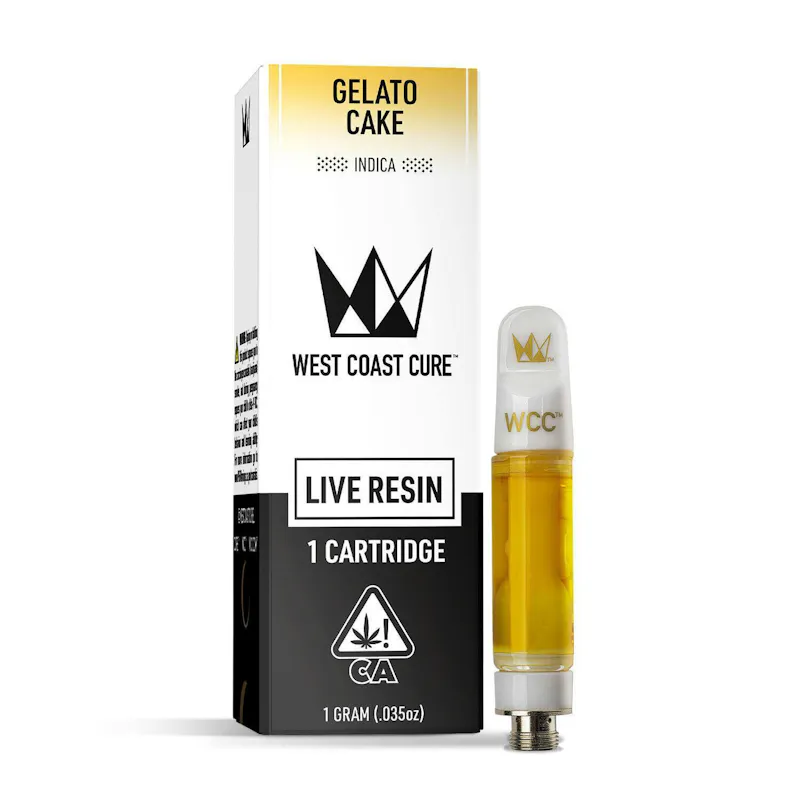 West Coast Cure Gelato Cake Live Resin Cartridge - 1g