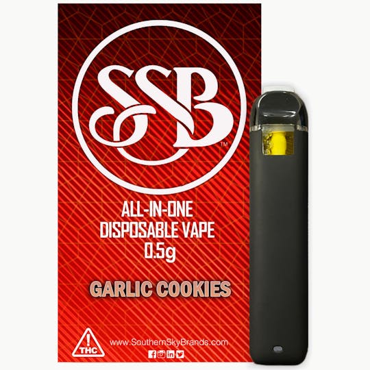 Southern Sky Brands - Garlic Cookies Disposable Vape - 0.5g - 1