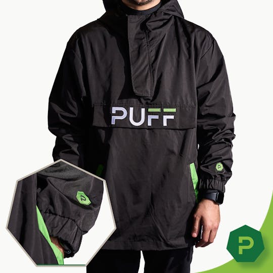 Puff Cannabis Company - PUFF Windbreaker Black - 1