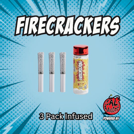 Firecracker by Cali Banger - Firecracker by Cali Banger Infused Pre Roll BANANA OG 3 x 0.6 - 1.8 Gr - 1