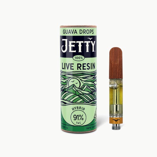 Jetty Extracts - Guava Drops 100% Live Resin Cartridge 1g - 1