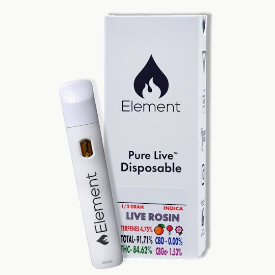 Element - Element Pure Live Rosin Disposable 0.5G - Wedding Crasher - 1