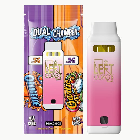LEFT COAST - Left Coast - 1G Dual Chamber - Orangeade / Garlic Juice - 1