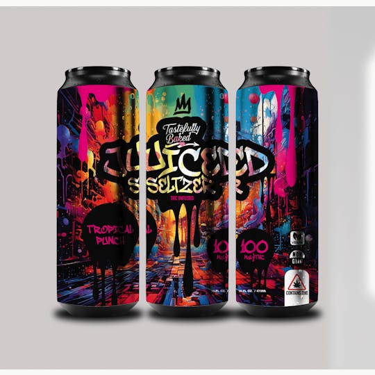 Tastefully Baked - JUICED - Tropical Punch THC Infused Drink - 1