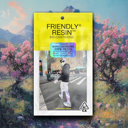 Friendly Brand - Moroccan Peaches | Hybrid | 1g Live Resin Cartridge - 1