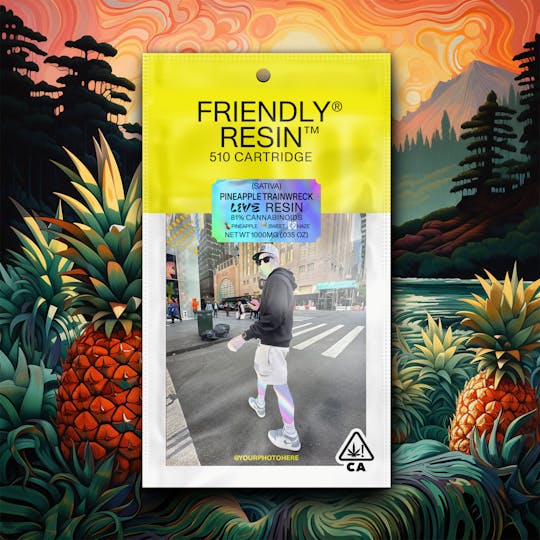 Friendly Brand - Pineapple Trainwreck | Sativa | 1g Live Resin Cartridge - 1