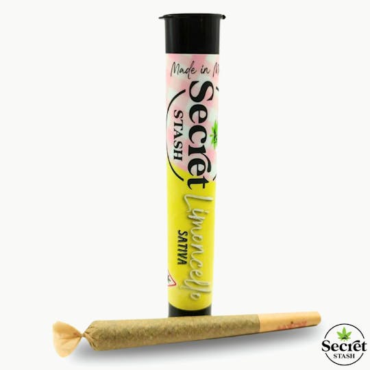 Secret Stash - Secret Stash | Full Bud Pre Roll | Limoncello | 1.2g - 1