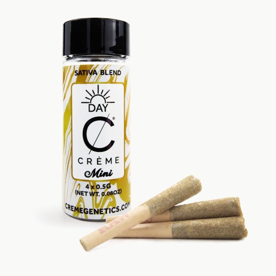 Crème Genetics - Day Cone Petites Infused Mini Pre-rolls (0.5 x 4 = 2.5g total) - 1