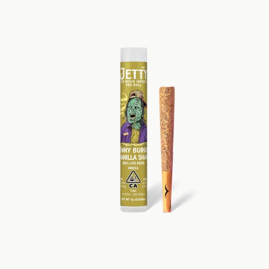 Jetty Extracts - Donny Burger x Vanilla Shake Live Resin Infused Pre-Roll 1g - 1