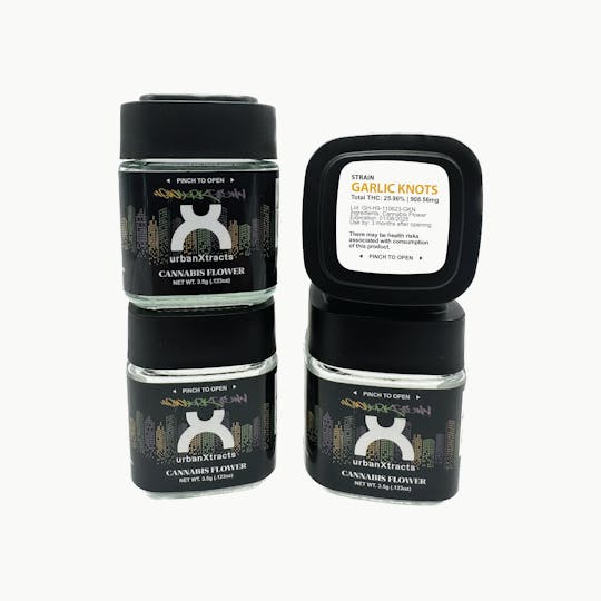urbanXtracts - Garlic Knots - 3.5 G - Cannabis Flower - 1