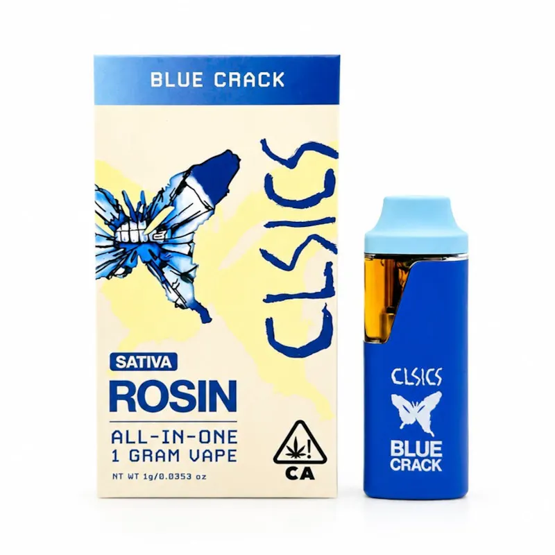 CLSICS - Blue Crack - Live Rosin All in One Vape - 1g disposable