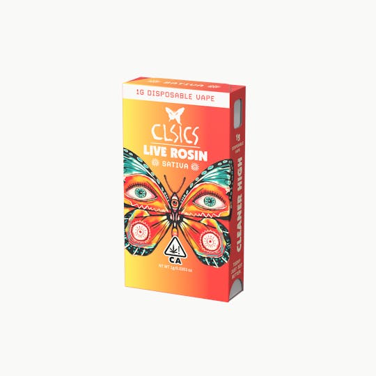 CLSICS Rosin & Rosin Infused Pre Rolls - Pacific Cooler - LIVE ROSIN ALL IN ONE VAPE 1g - 1