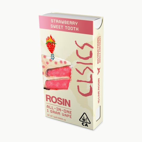 CLSICS Rosin & Rosin Infused Pre Rolls - Sweet Tooth - LIVE ROSIN ALL IN ONE VAPE 1g - 1