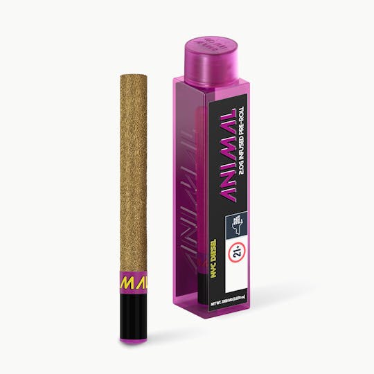 Go Full Animal - ANIMAL - 2G SUPER INFUSED PRE ROLL - NYC DIESEL - 1