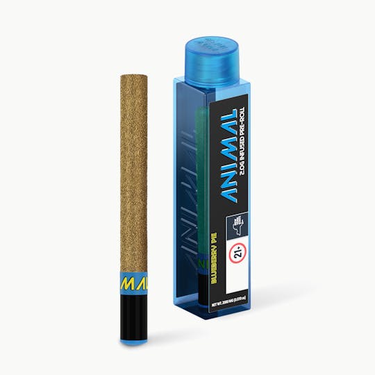 Go Full Animal - ANIMAL - 2G SUPER INFUSED PRE ROLL - BLUEBERRY PIE - 1