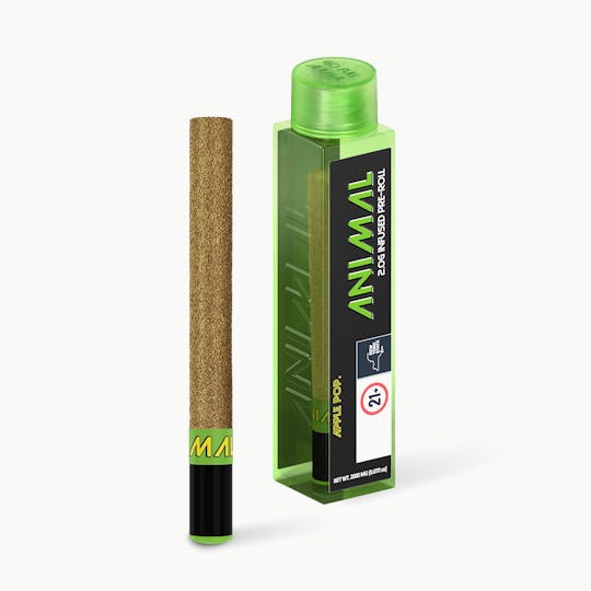 Go Full Animal - ANIMAL - 2G SUPER INFUSED PRE ROLL - APPLE POP - 1