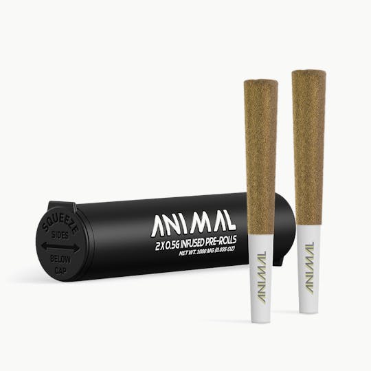 Go Full Animal - ANIMAL - 2x .5G SUPER INFUSED PRE ROLL PACK - SFV OG - 1