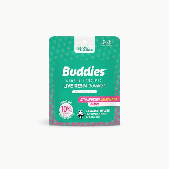 Buddies Brand - Live Resin Gummies Strawberry Lemonade - 10ct (S) - 1
