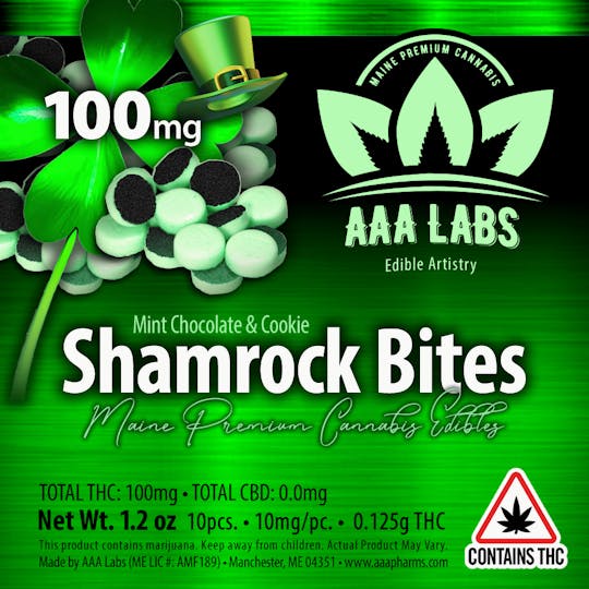 AAA Pharms - Shamrock Bites - 100mg THC - 1
