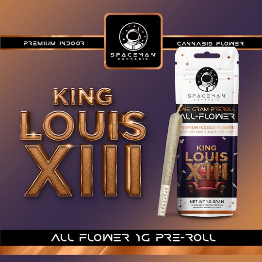 Spaceman Cannabis - Spaceman - 1g All-Flower Pre Roll - King Louis XIII - 1