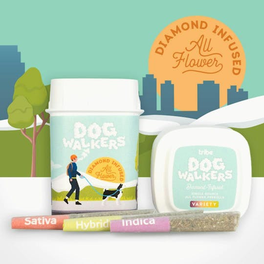 Tribe - Dogwalkers Diamond Infused - Variety - 11 pack - Infused Pre Rolls - 4.95 - 1