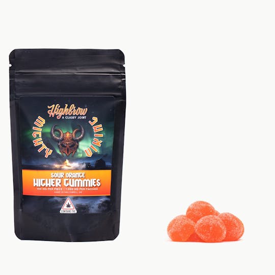 Highbrow - Highbrow/Mighty Viking Sour Orange Higher Gummies 1000mg - 1