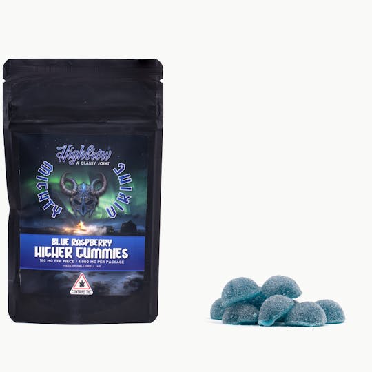 Highbrow - Highbrow/Mighty Viking Blue Raspberry Higher Gummies 1000mg - 1
