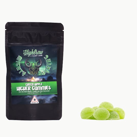 Highbrow - Highbrow/Mighty Viking Green Apple Higher Gummies 1000mg - 1