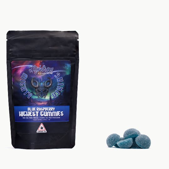 Highbrow - Highbrow/Mighty Viking Blue Raspberry Highest Gummies 1500mg - 1