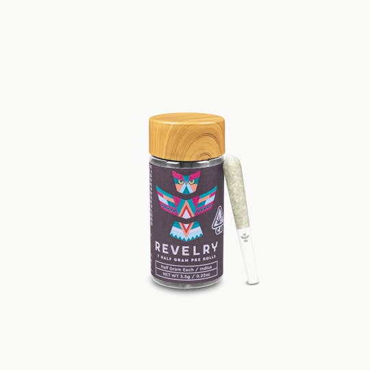 Revelry Herb Co - Grape Slushie - Indica - Pre Roll 7pk (3.5g) - 1