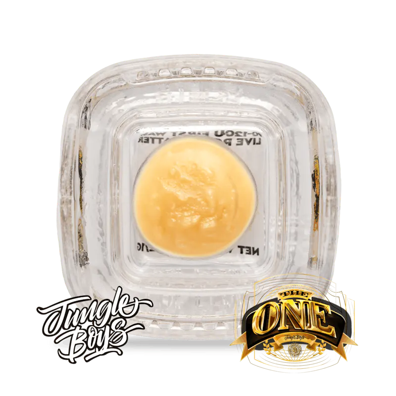 Jungle Boys The One - 1g 90-120u 1st Wash Live Rosin Batter concentrate