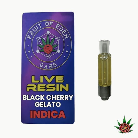 Eden Rose Processing - Eden Rose Live Resin Cart 1g - Black Cherry Gelato (Indica) - 1