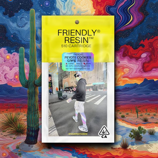 Friendly Brand - Peyote Cookies | INDICA | 1g Live Resin Cartridge - 1