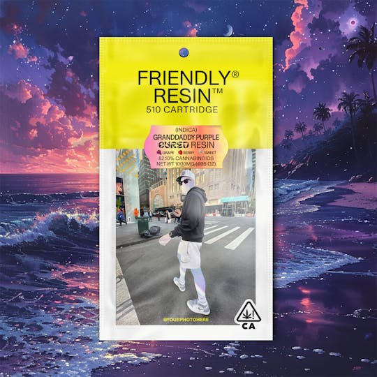 Friendly Brand - Granddaddy Purple | Indica | 1g Cured Resin Cartridge - 1