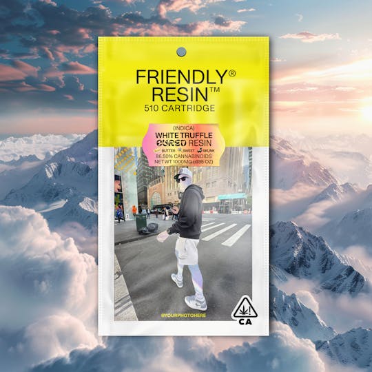 Friendly Brand - White Truffle | Indica | 1g Cured Resin Cartridge - 1