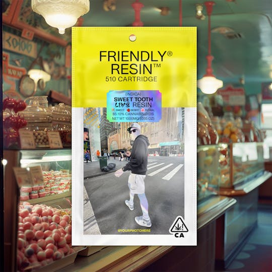 Friendly Brand - Sweet Tooth | Indica | 1g Live Resin Cartridge - 1
