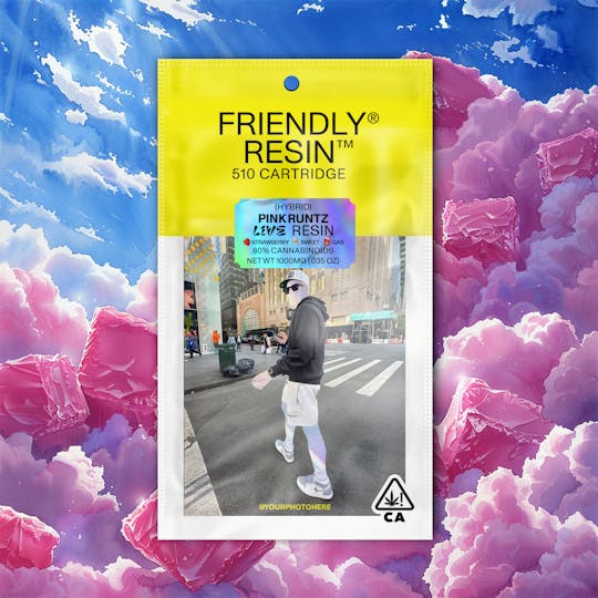 Friendly Brand - Pink Runtz | Hybrid | 1g Live Resin Cartridge - 1