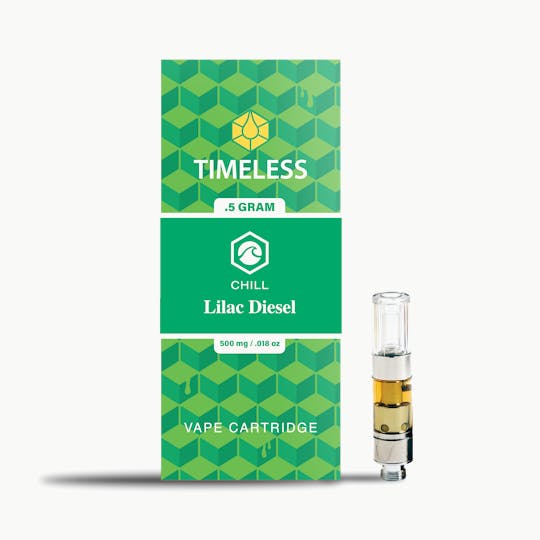 Timeless Vapes - Timeless Lilac Diesel 500mg Vape Cartridge (Chill) - 1