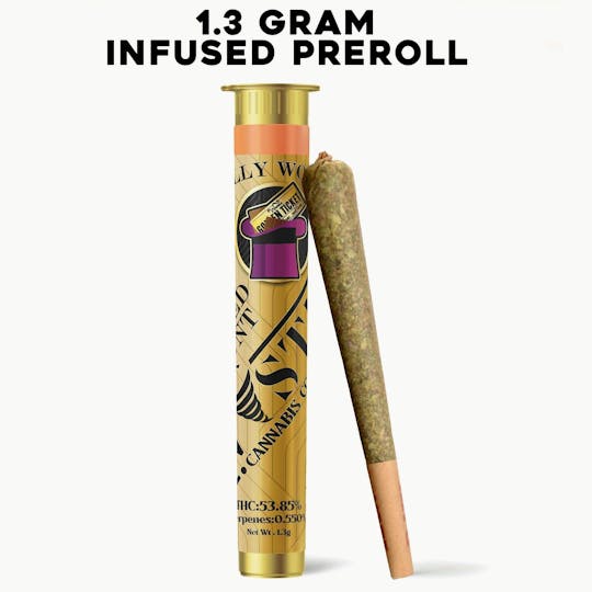 Kush Gardens - Twisted Infused Preroll 1.3g - Willy Wonka - 1