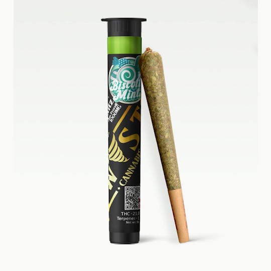 Kush Gardens - Twisted Preroll 1g - Biscotti Mintz - 1