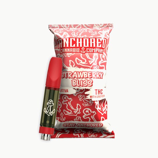 710Trading - Strawberry Bliss - 1g Cart - Anchored - 1