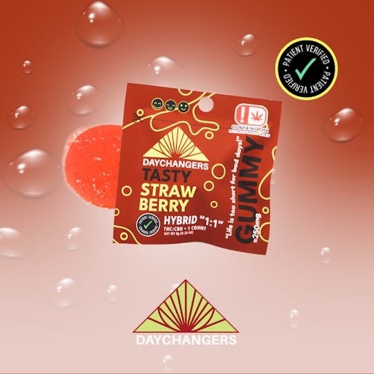 710Trading - Day Changer - Strawberry -SINGLES- 250mg 1:1 HYBRID THC - 1