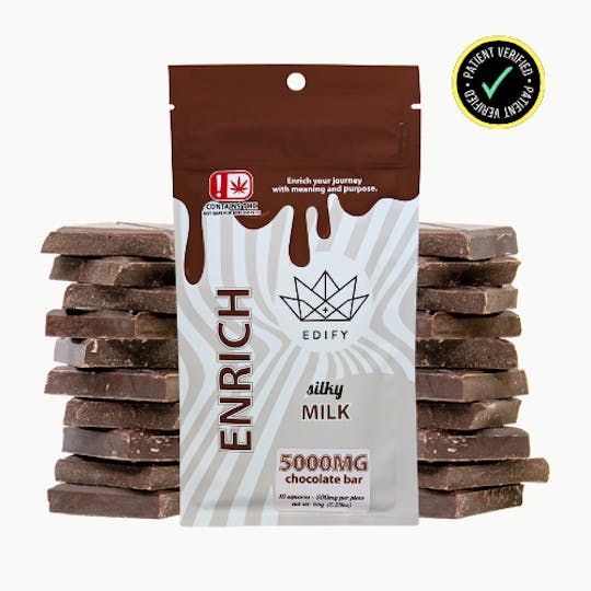 710Trading - 5000mg THC Milk Chocolate Chocolate Bar - 1