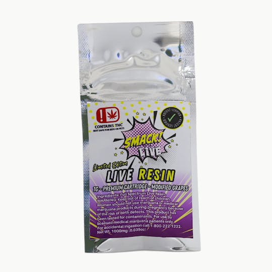 710Trading - Modified Grapes Live Resin 1g Cart - SMACK! - 1