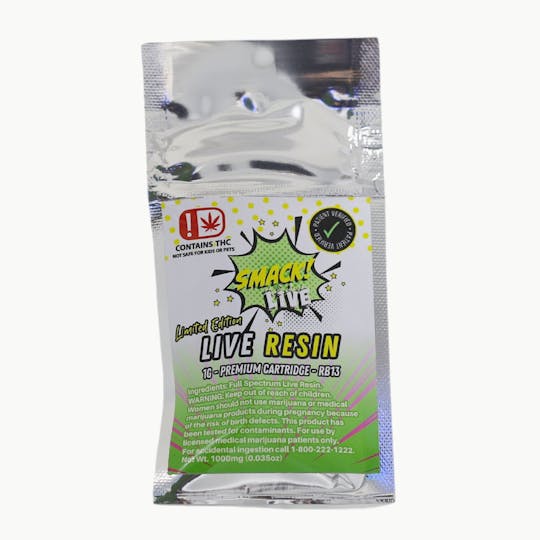 710Trading - RB13 Live Resin 1g Cart - SMACK! - 1