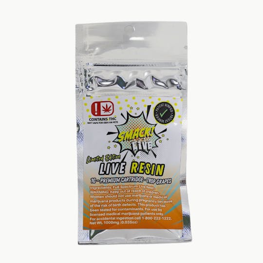 710Trading - Trop Grapes Live Resin 1g Cart - SMACK! - 1