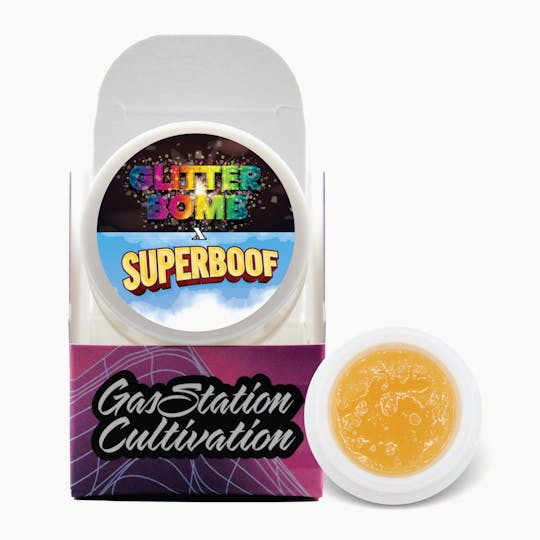 Gas Station Cultivation - Glitter Bomb x Superboof Cured Sugar & Sauce 3.5G - 1