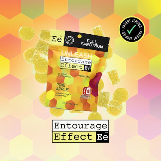 710Trading - Entourage Effect FULL SPECTRUM Pineapple Gummy 10ct - 1