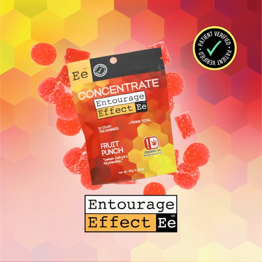 710Trading - Entourage Effect Fruit Punch Gummy 10ct. LIVE RESIN - 1