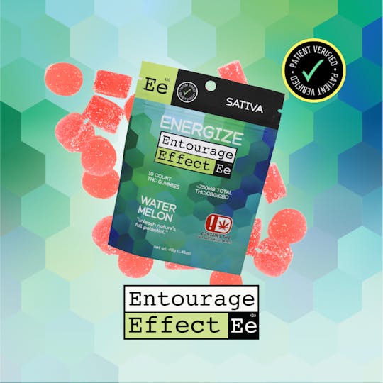 710Trading - Entourage Effect SATIVA Watermelon Gummy 10ct - 1